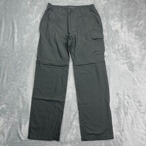 Columbia Convertible Pants Mens 32x32 (31x30) Gray Omni-Shade Sun Protection